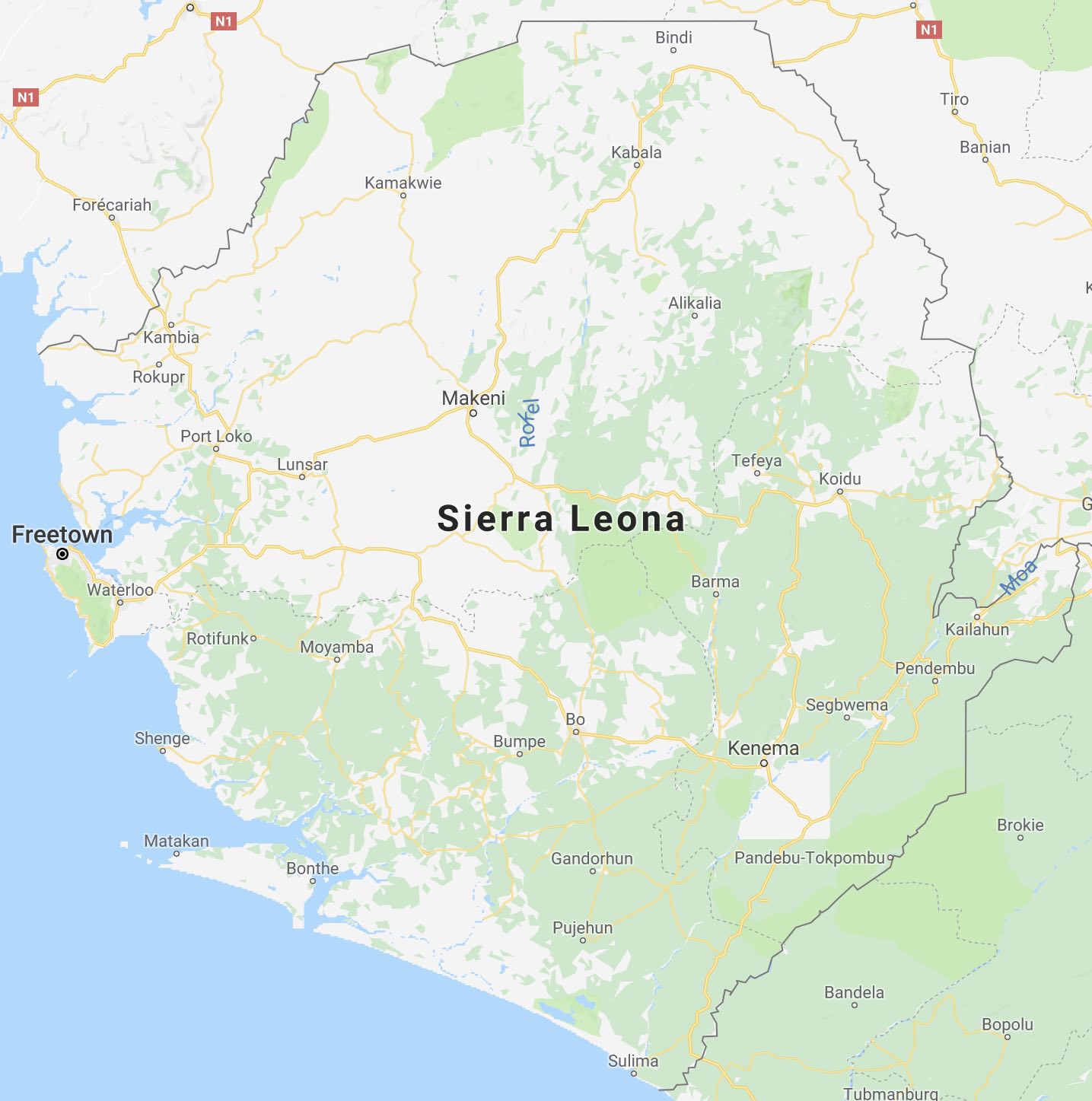 Javier Águila Cortés en Sierra Leona